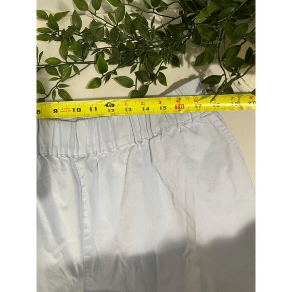 On 34th Light Blue Womens Elastic Waist Pants With Pockets Size 1X Cotton - Picture 12 of 15